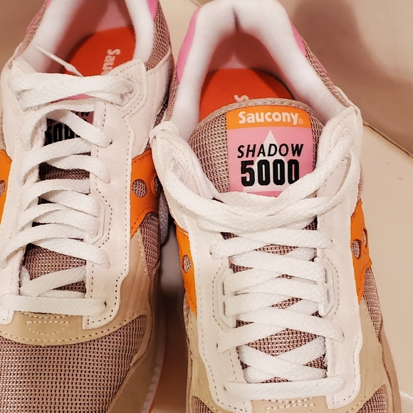 Saucony Shadow 5000 Tan/Orange Men Size 13 New - Picture 11 of 12